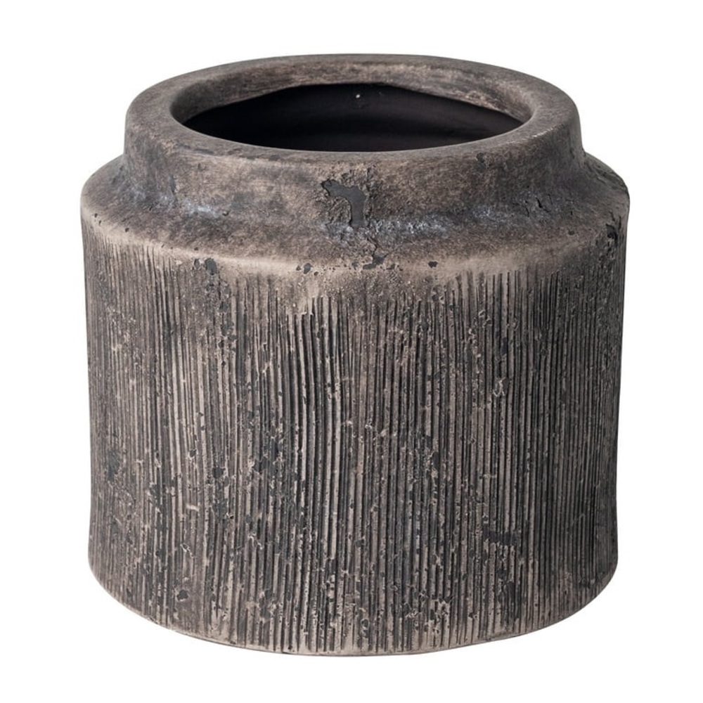 Pottery 6" Alexander Ceramic Planter, Brown